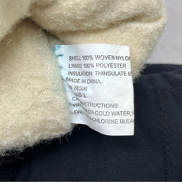 Vintage Thinsulate Insulated Winter Ski Gloves-Black Nylon-Classic-Simple-Casual - Picture 5 of 8